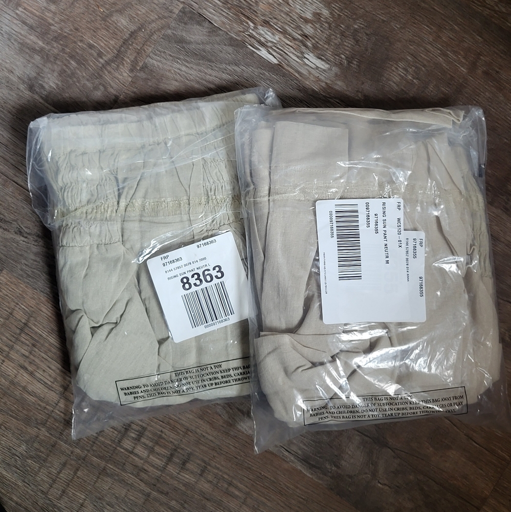 FREE PEOPLE Rising Sun Pants NWT Oatmeal - Picture 6 of 7